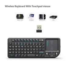 Load image into Gallery viewer, 2.4GHz Mini Wireless Keyboard with Touchpad
