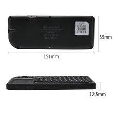 Load image into Gallery viewer, 2.4GHz Mini Wireless Keyboard with Touchpad