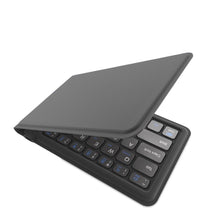 Load image into Gallery viewer, Foldable Leather Mini Keyboard w FREE case and stand