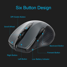 Load image into Gallery viewer, Adjustable 2400DPI Bluetooth Optical Ergonomic Mouse