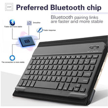 Load image into Gallery viewer, Ultra Thin PU Leather Bluetooth Keyboard for iPads